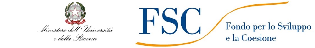 Logo istituzionale Fondo Sviluppo Coesione