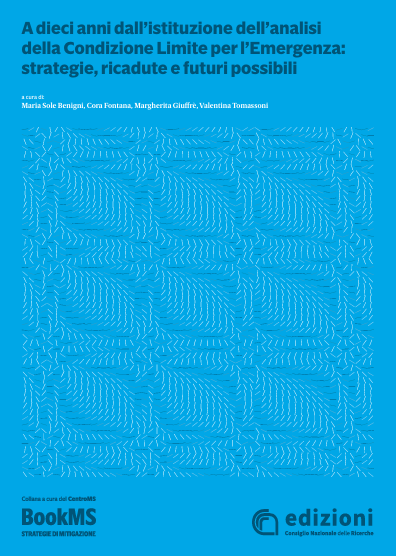 Cover volume A dieci anni dall'istituzione dell'analisi della Condizione Limite per l'emergenza: strategie, ricadute e futuri possibili